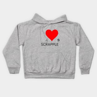 Delaware loves Scrapple Kids Hoodie